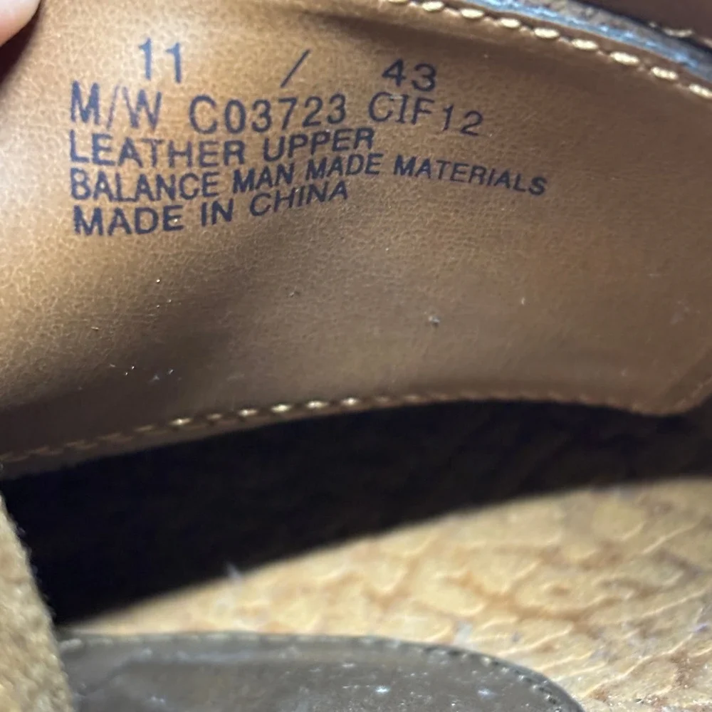b.o.c.‎ Born Concept Shooties Womens 11 Brown Leather Distressed Monk Strap